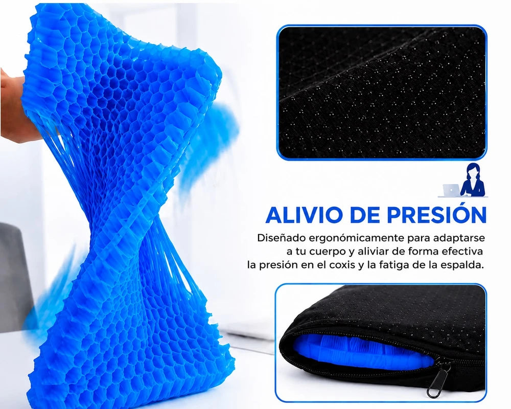 Cojín de Gel Transpirable para Asiento